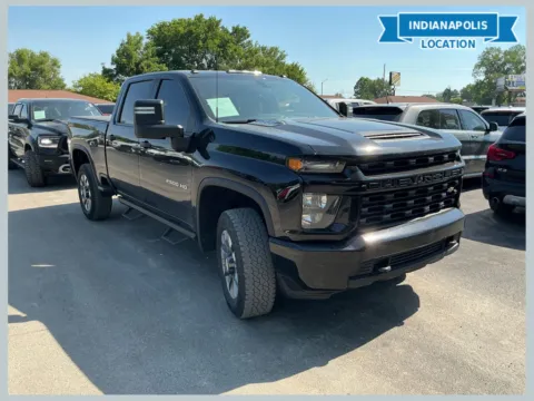 Black 2022 Chevrolet Silverado 2500HD Custom for sale in Indianapolis, IN