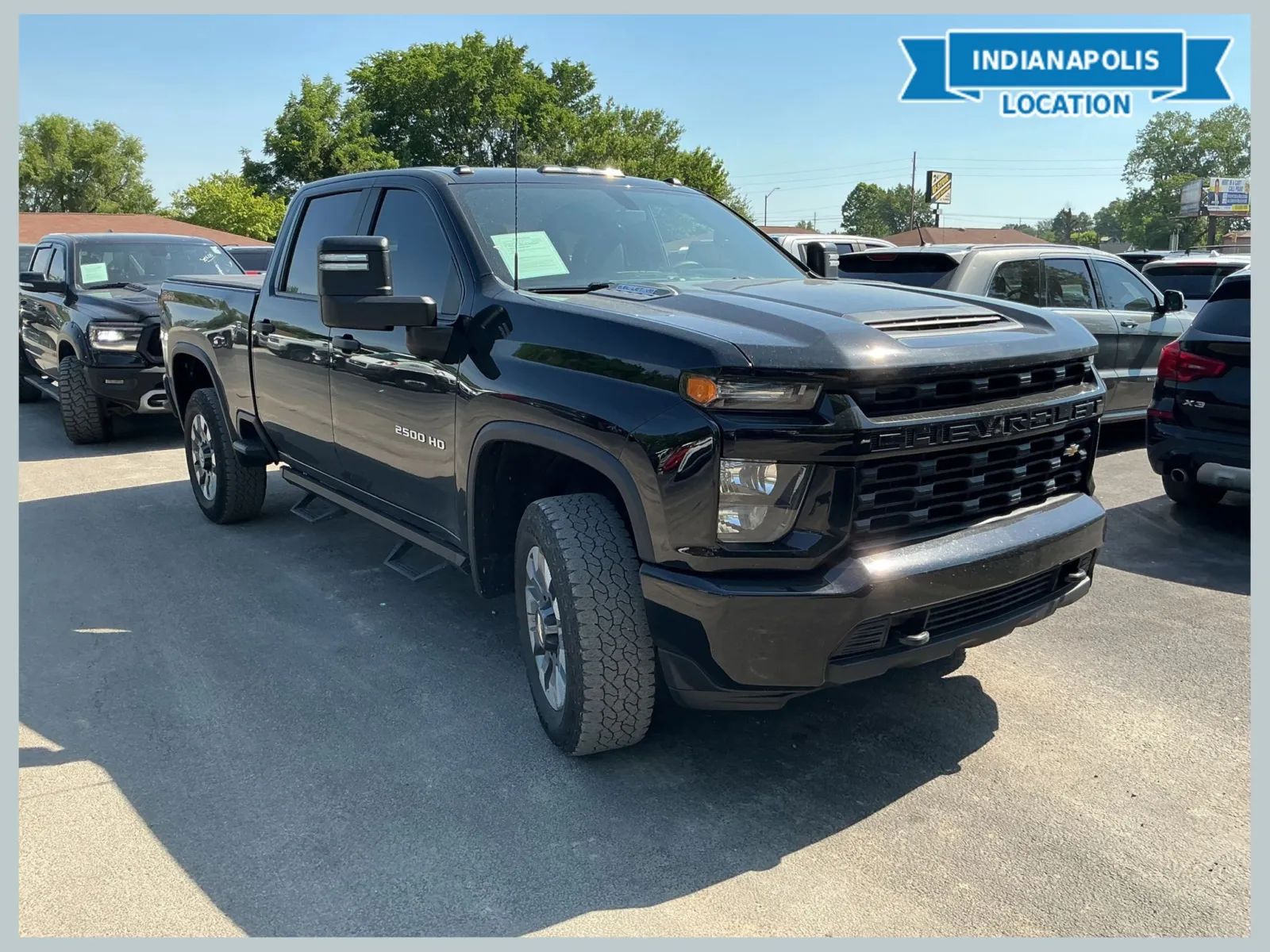 Black 2022 Chevrolet Silverado 2500HD Custom for sale in Indianapolis, IN