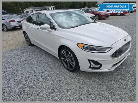 White 2020 Ford Fusion Titanium for sale in Indianapolis, IN