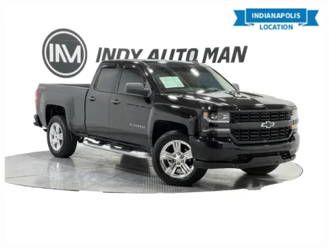 Black 2018 Chevrolet Silverado 1500 Custom for sale in Indianapolis, IN