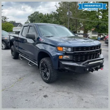 Blue 2019 Chevrolet Silverado 1500 Custom Trail Boss for sale in Indianapolis, IN