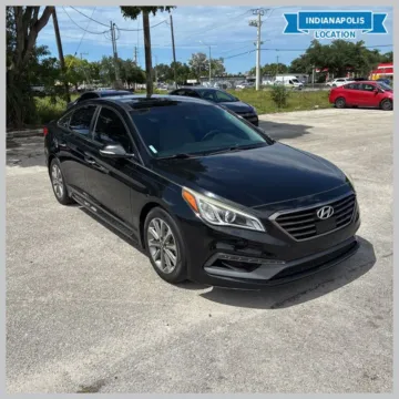 Black 2016 Hyundai Sonata Limited for sale in Indianapolis, IN