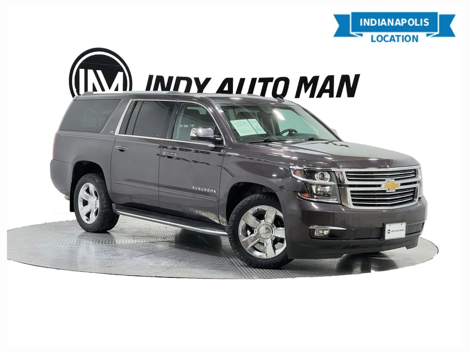 Gray 2015 Chevrolet Suburban LTZ for sale in Indianapolis, IN