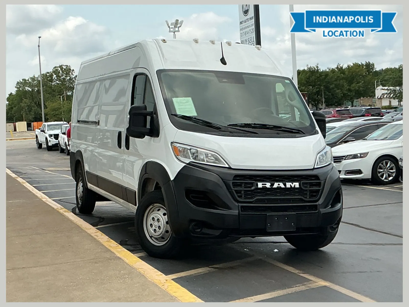 White 2023 Ram ProMaster 2500 High Roof for sale in Indianapolis, IN