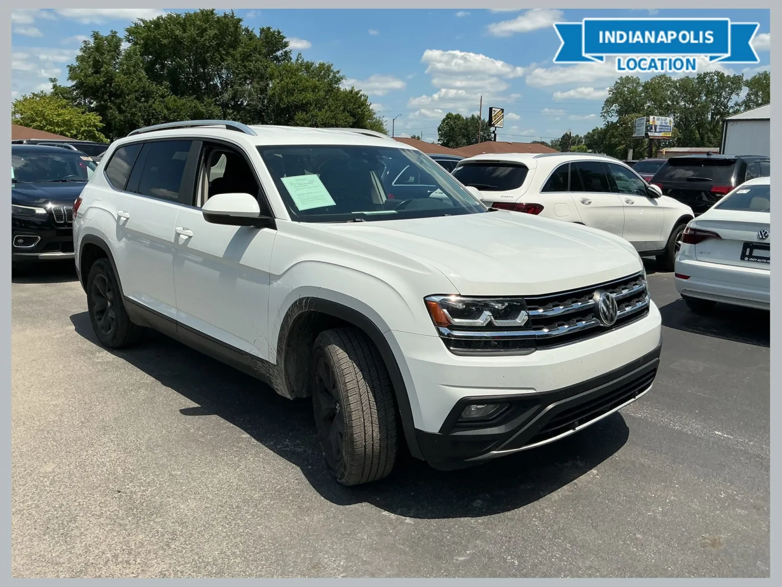White 2018 Volkswagen Atlas 2.0T SE w/Technology for sale in Indianapolis, IN