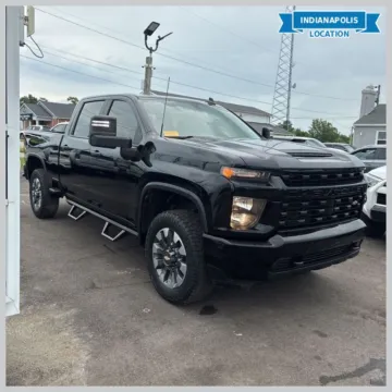 Black 2021 Chevrolet Silverado 2500HD Custom for sale in Indianapolis, IN