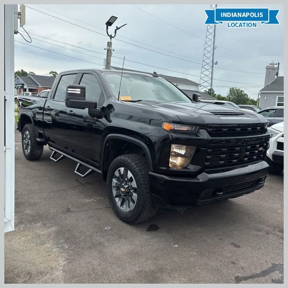 Black 2021 Chevrolet Silverado 2500HD Custom for sale in Indianapolis, IN