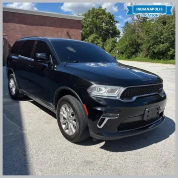 Black 2021 Dodge Durango SXT Plus for sale in Indianapolis, IN