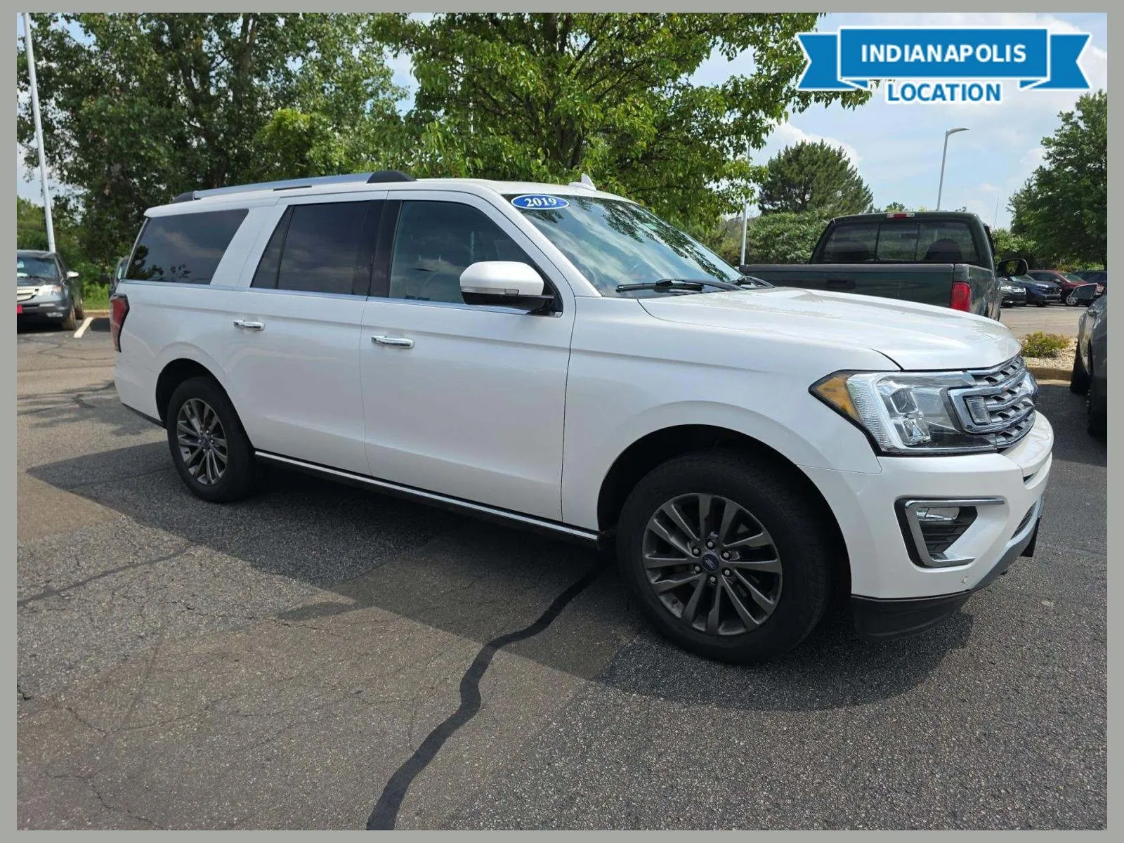 White 2019 Ford Expedition Max Limited for sale in Indianapolis, IN