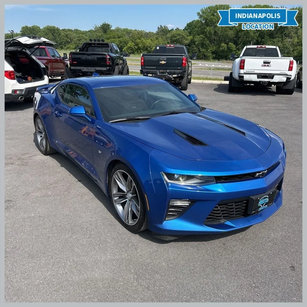 Blue 2018 Chevrolet Camaro SS 2SS for sale in Indianapolis, IN