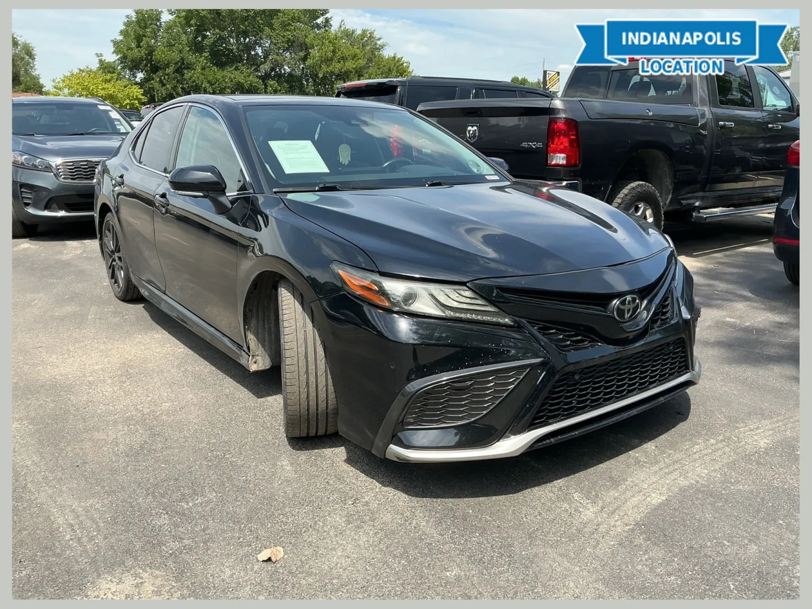 Black 2021 Toyota Camry XSE for sale in Indianapolis, IN
