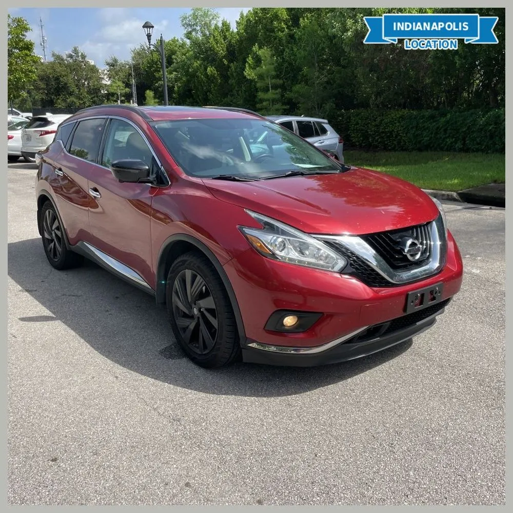 Red 2017 Nissan Murano Platinum for sale in Indianapolis, IN