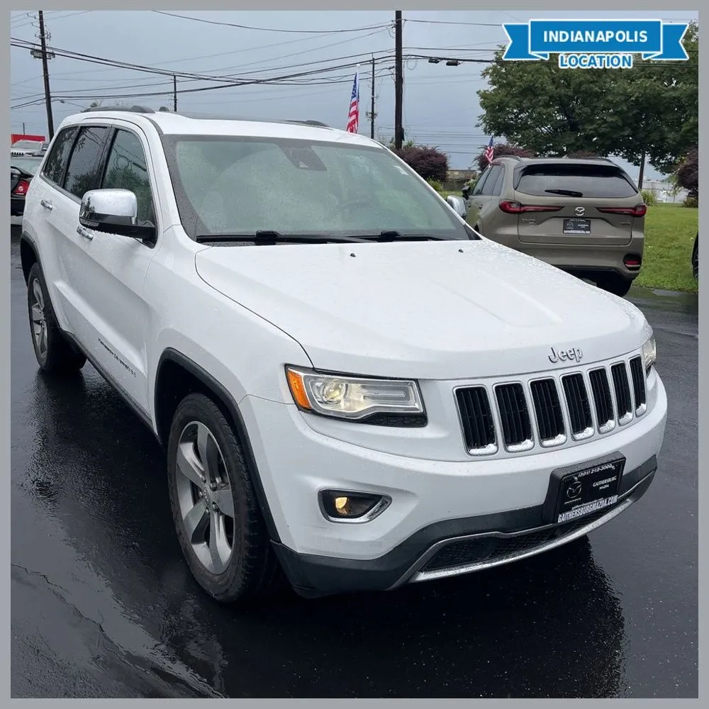 White 2015 Jeep Grand Cherokee Limited for sale in Indianapolis, IN