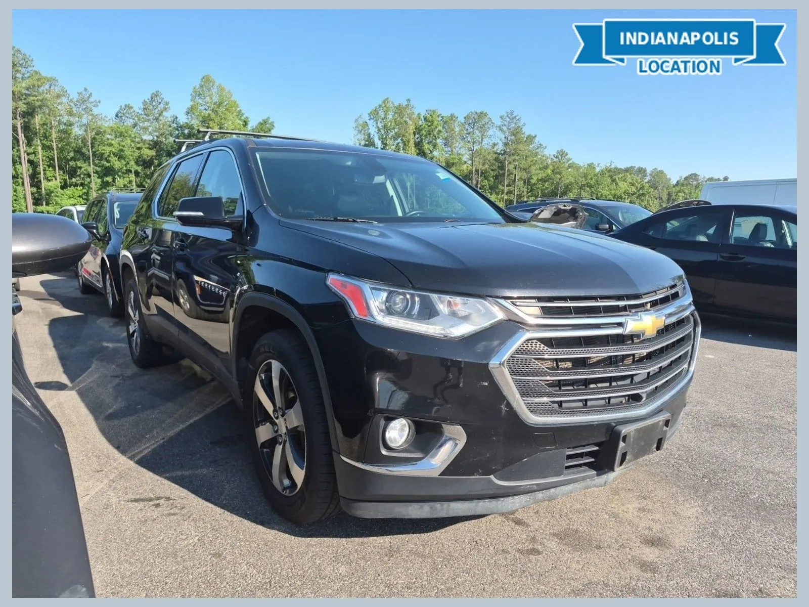 Black 2020 Chevrolet Traverse 3LT for sale in Indianapolis, IN