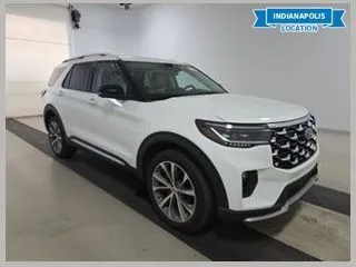 White 2025 Ford Explorer Platinum for sale in Indianapolis, IN