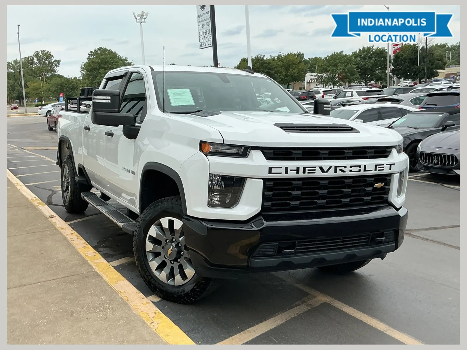 White 2022 Chevrolet Silverado 2500 HD Custom for sale in Indianapolis, IN