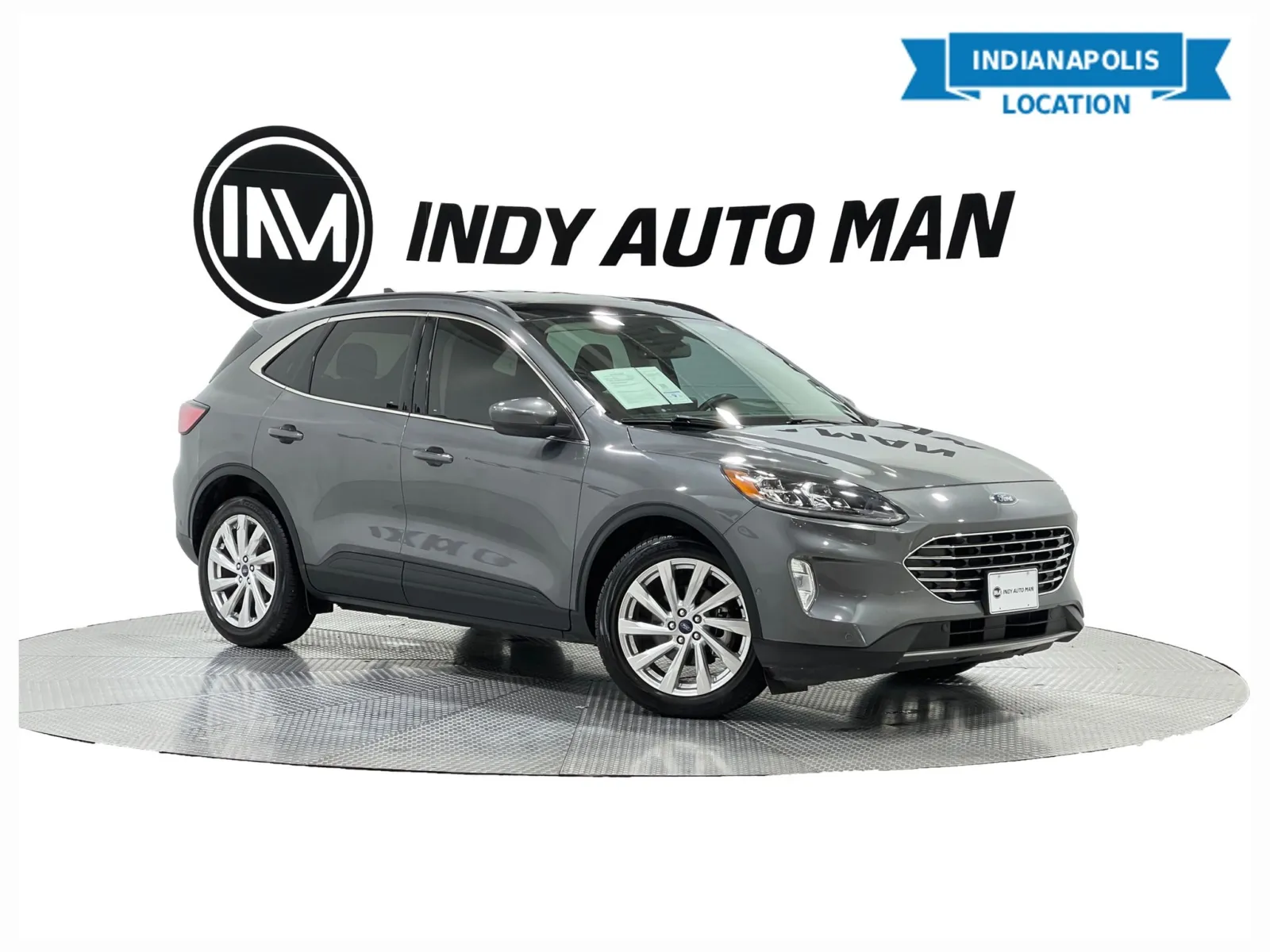 Gray 2021 Ford Escape Hybrid Titanium for sale in Indianapolis, IN