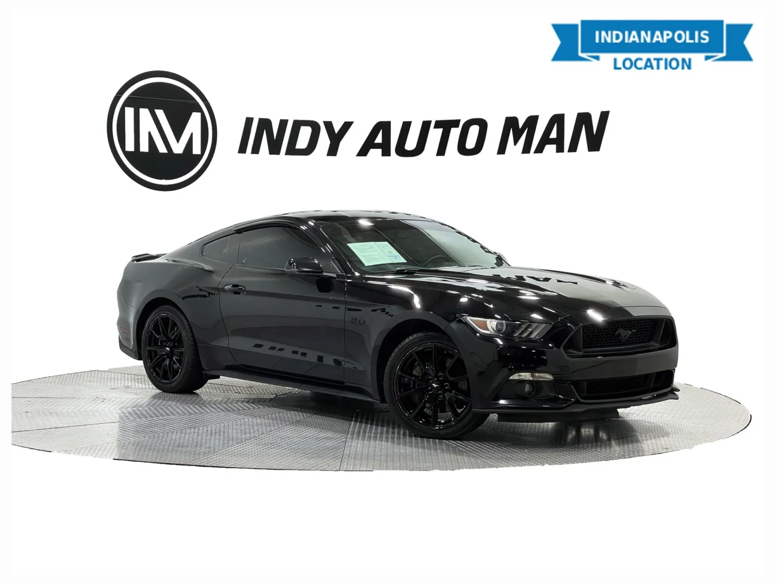 Black 2017 Ford Mustang GT Premium for sale in Indianapolis, IN