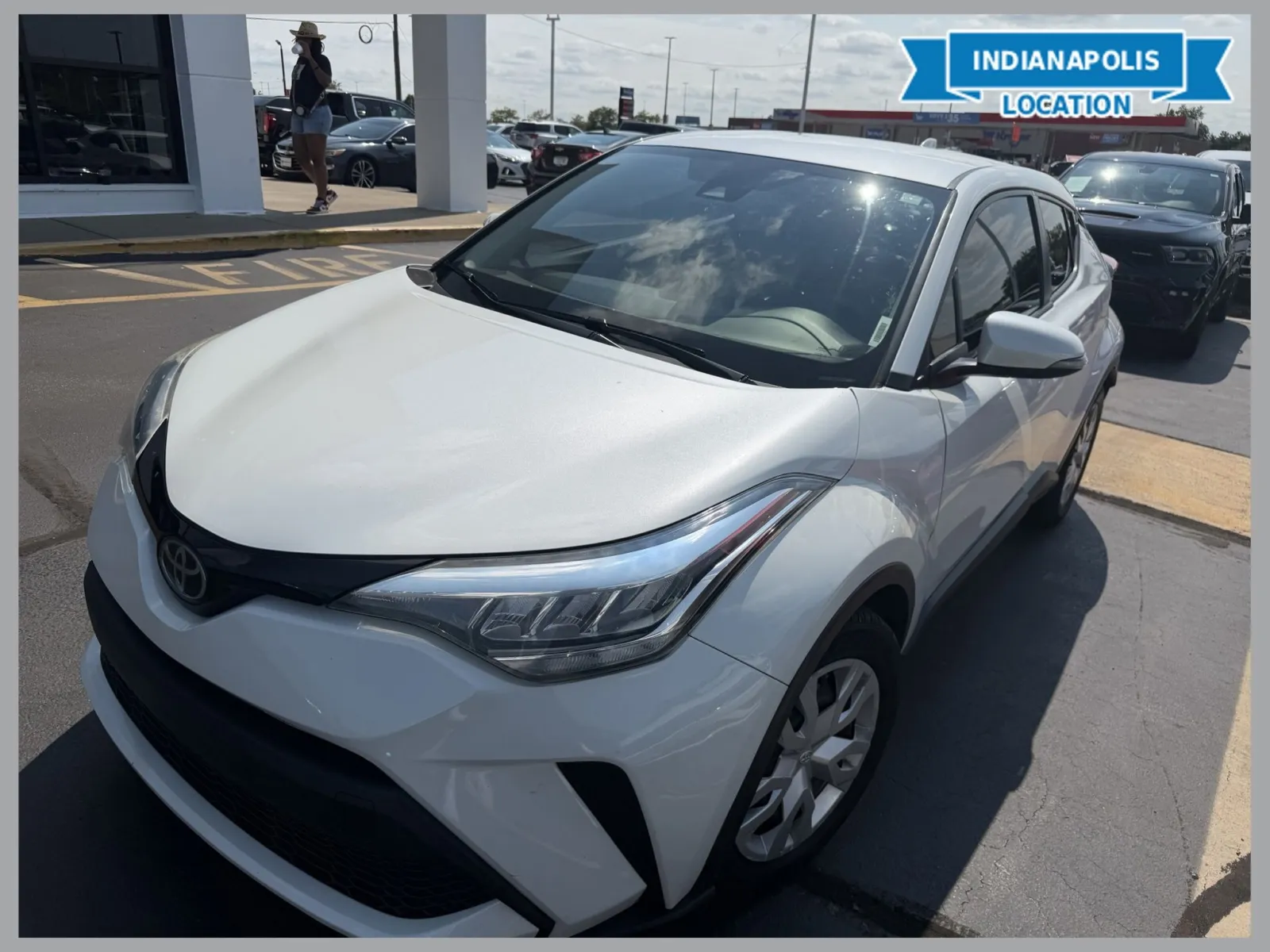 White 2021 Toyota C-HR LE for sale in Indianapolis, IN