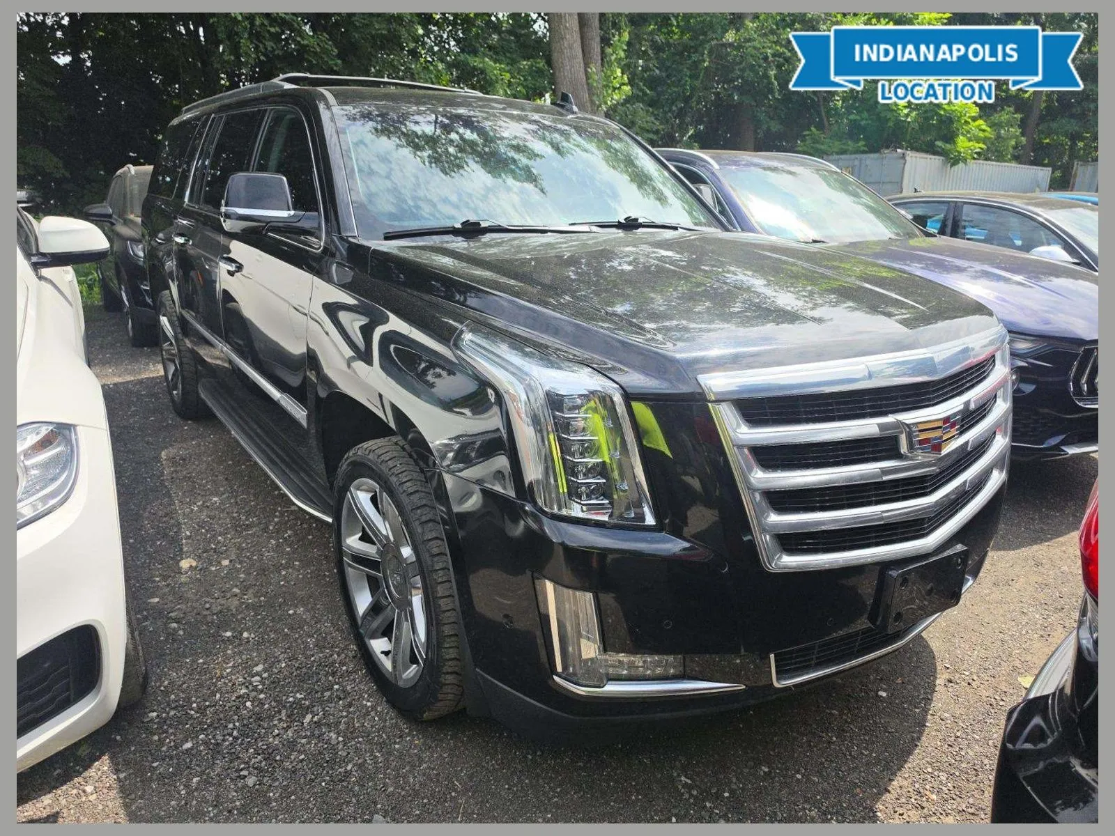 Black 2018 Cadillac Escalade ESV Luxury for sale in Indianapolis, IN