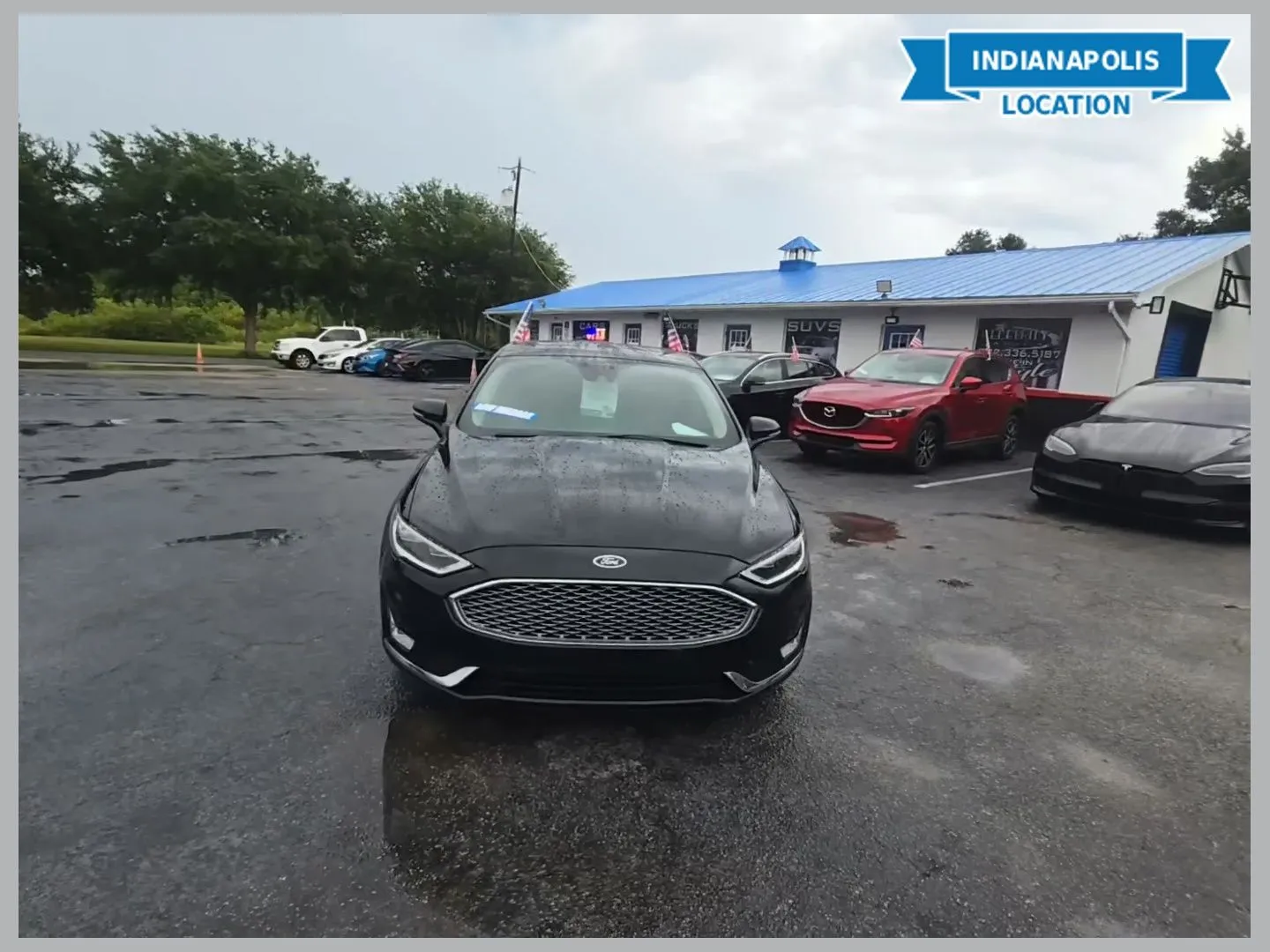 Black 2020 Ford Fusion Titanium for sale in Indianapolis, IN