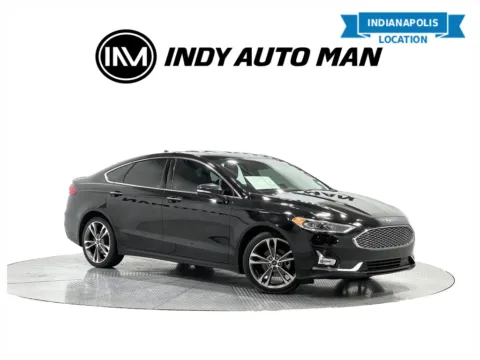 Black 2020 Ford Fusion Titanium for sale in Indianapolis, IN