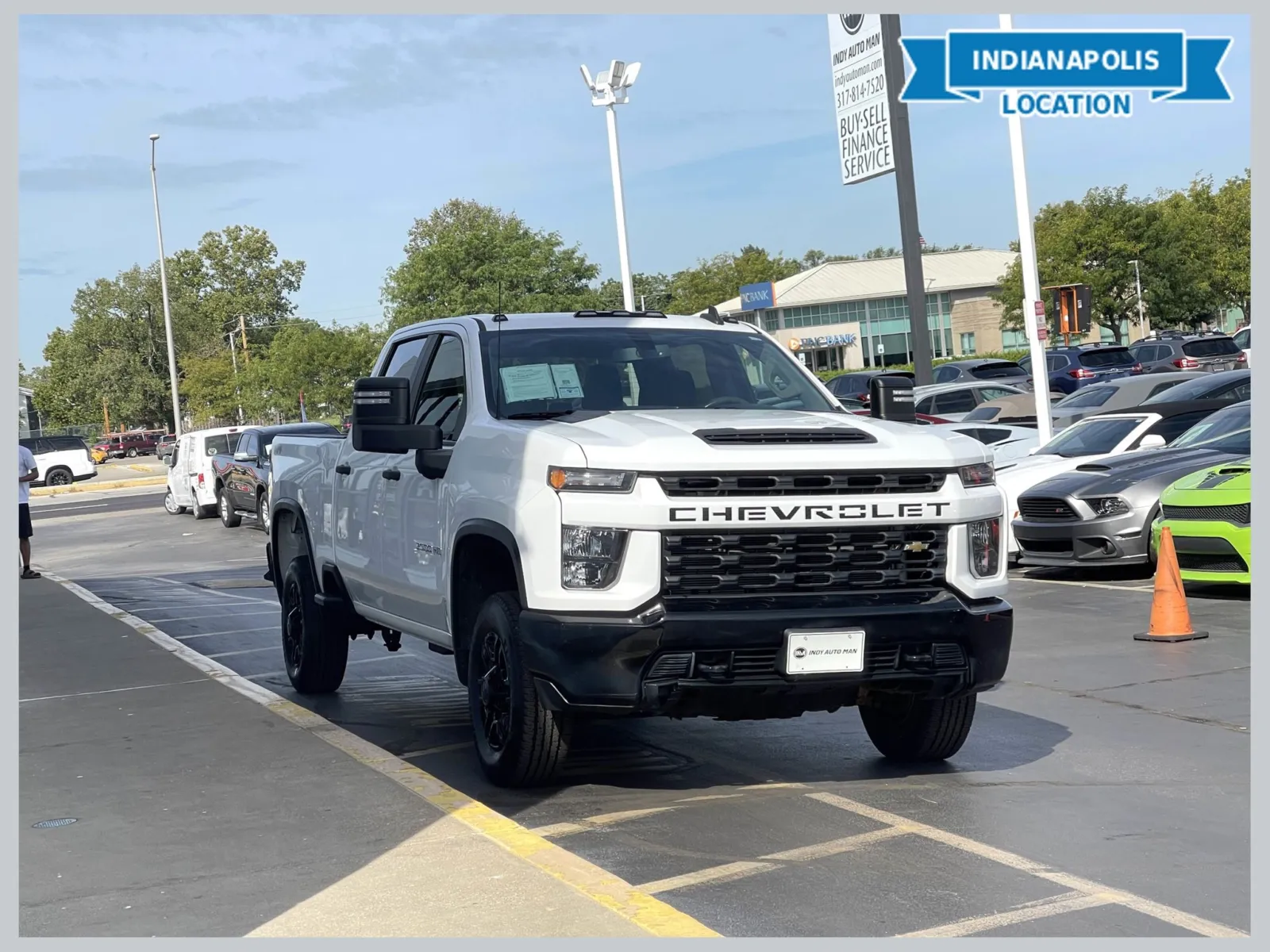 White 2021 Chevrolet Silverado 2500 HD Custom for sale in Indianapolis, IN