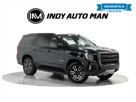 Black 2021 GMC Yukon AT4 for sale in Indianapolis, IN