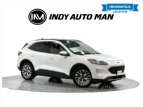 White 2020 Ford Escape Hybrid Titanium for sale in Indianapolis, IN