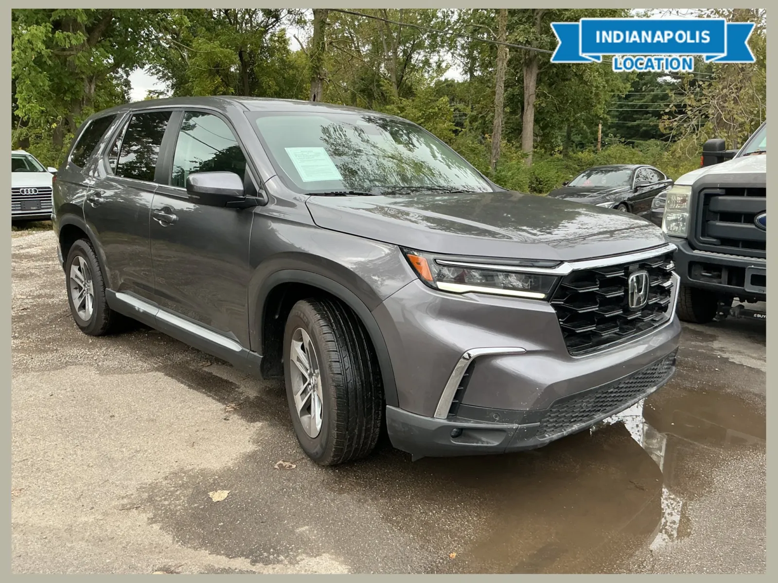 Gray 2024 Honda Pilot EX-L 7 Passenger for sale in Indianapolis, IN