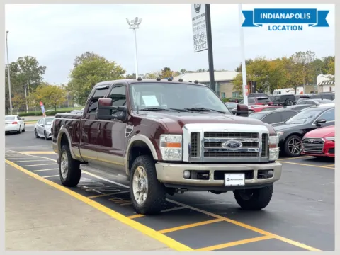 Red 2008 Ford F-250SD Lariat for sale in Indianapolis, IN