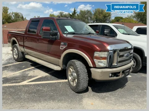 Red 2008 Ford F-250SD Lariat for sale in Indianapolis, IN
