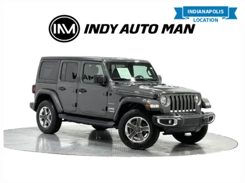 Gray 2018 Jeep Wrangler Unlimited Sahara for sale in Indianapolis, IN