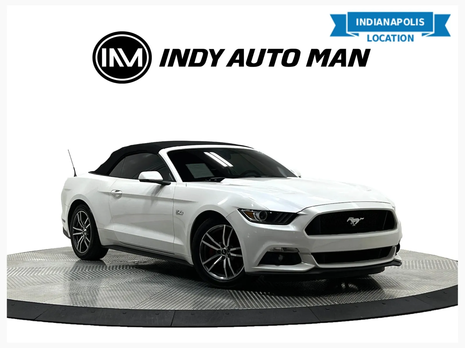 White 2017 Ford Mustang GT Premium for sale in Indianapolis, IN