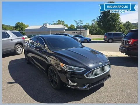 Black 2020 Ford Fusion Titanium for sale in Indianapolis, IN