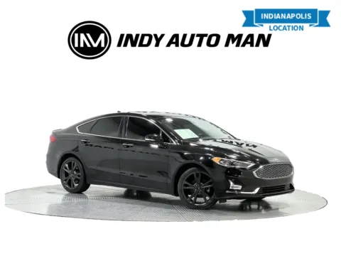 Black 2020 Ford Fusion Titanium for sale in Indianapolis, IN