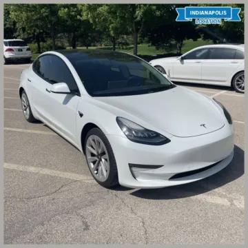 White 2021 Tesla Model 3 Long Range for sale in Indianapolis, IN