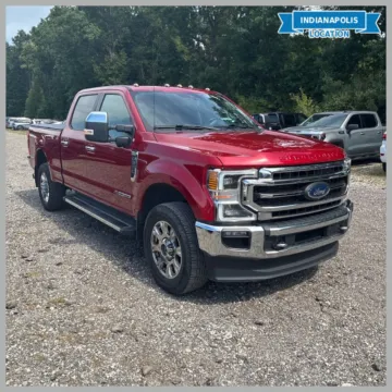 Red 2021 Ford F-250SD Lariat for sale in Indianapolis, IN