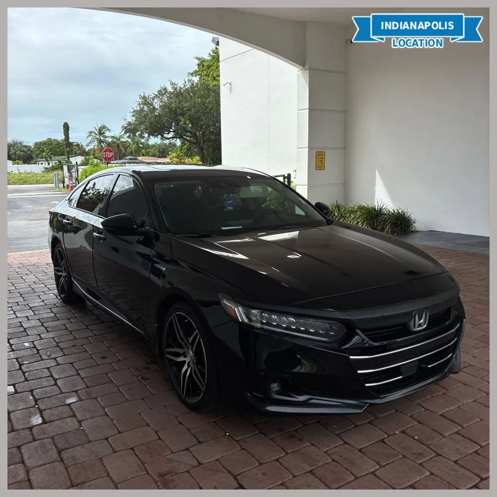 Black 2021 Honda Accord Hybrid Touring for sale in Indianapolis, IN