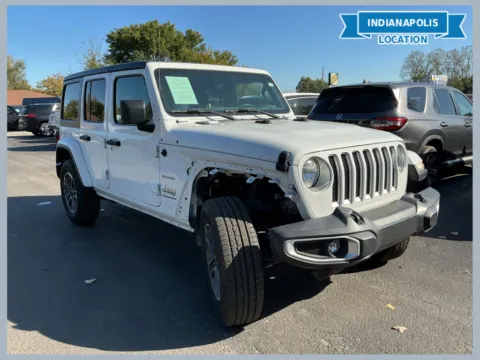 White 2023 Jeep Wrangler Sahara for sale in Indianapolis, IN
