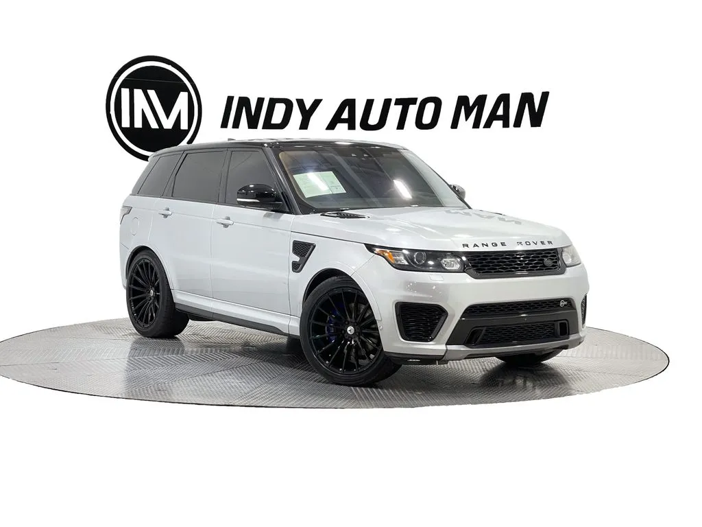 Silver 2017 Land Rover Range Rover Sport 5.0L V8 Supercharged SVR for sale in Indianapolis, IN