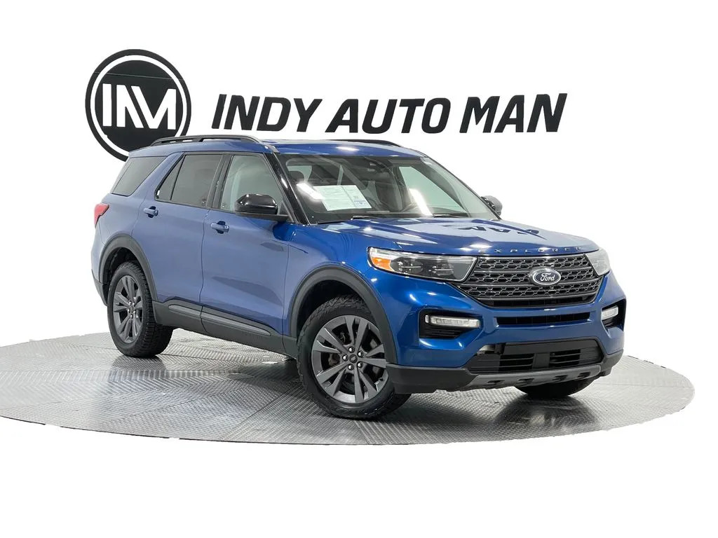 Blue 2022 Ford Explorer XLT for sale in Indianapolis, IN