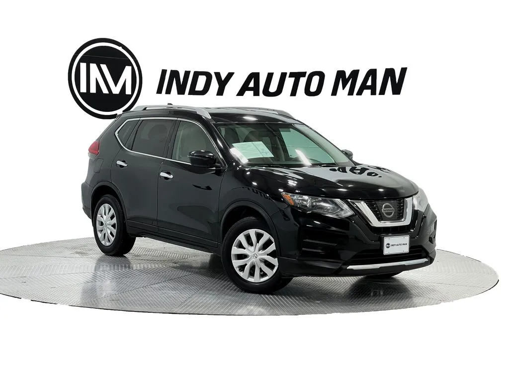 Black 2017 Nissan Rogue S for sale in Indianapolis, IN