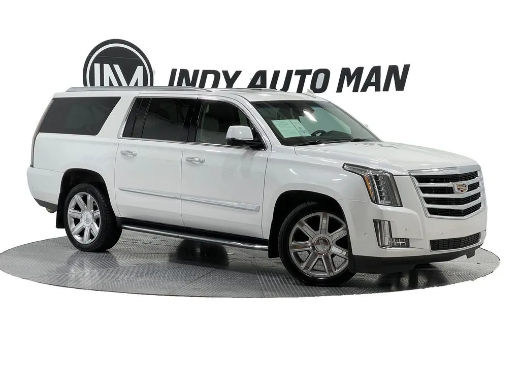 White 2018 Cadillac Escalade ESV Luxury for sale in Indianapolis, IN