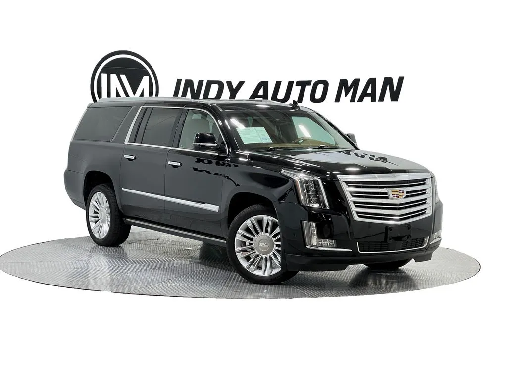 Black 2017 Cadillac Escalade ESV Platinum Edition for sale in Indianapolis, IN