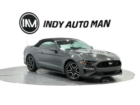 Gray 2018 Ford Mustang EcoBoost Premium for sale in Indianapolis, IN