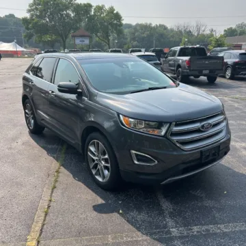 Gray 2018 Ford Edge Titanium for sale in Indianapolis, IN