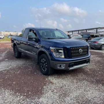 Blue 2017 Nissan Titan PRO-4X for sale in Indianapolis, IN
