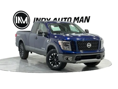 Blue 2017 Nissan Titan PRO-4X for sale in Indianapolis, IN