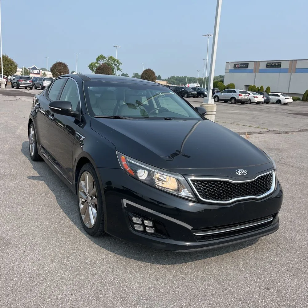 Black 2015 Kia Optima SXL Turbo for sale in Indianapolis, IN